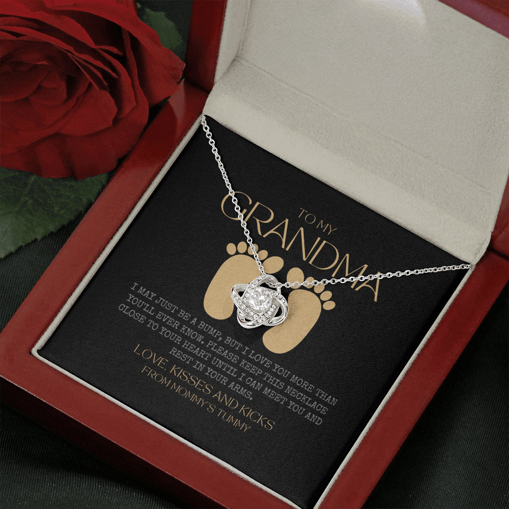 New Grandma Gift | Mom to Grandma Necklace | Pregnancy Announcement Grandparent | Gifts for Grandma | First Time Grandma Gifts | Mothers Day Gift | New Grandma Necklace | I May Just Be A Bump But I Love You More Than You Ever Know | Baby shower gift