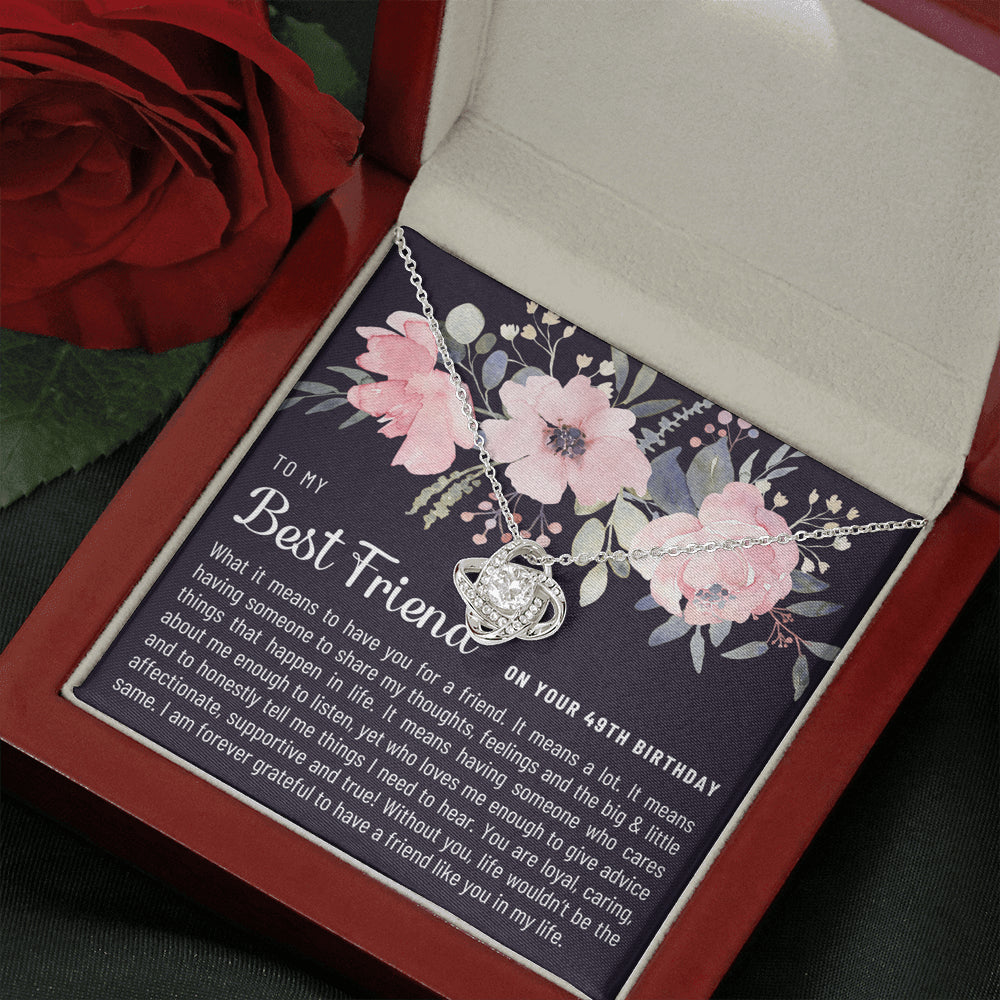 Friend Birthday49 Love Knot Necklace