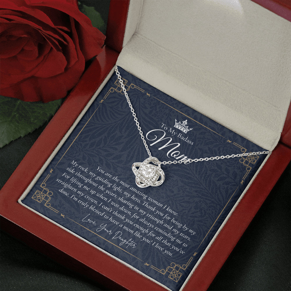 To My Badass Mom Necklace | Badass Mom Gift | Birthday Gift | Gift from Daughter on Wedding Day Mother’s Day Gift | Badass Mom | Love You Mom |  Personalized Mothers Necklace | Gift for Mom