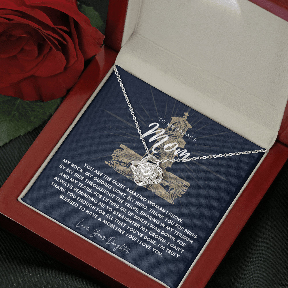 Badass Mom Gift | To My Badass Mom Necklace | Mother’s Day Gift | Daughter to Mom Gift | Gift from Daughter to Mom on Wedding Day | Mom gift