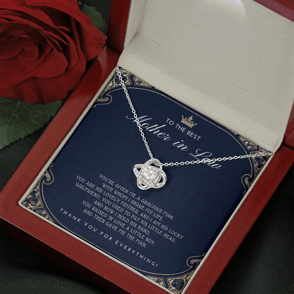 Love Knot Necklace | Mother in Law Gift | Mom in Law Jewelry | Mother's Day Gift for Mother-in-Law | Gift for Mother in Law | Mother-in-Law Necklace