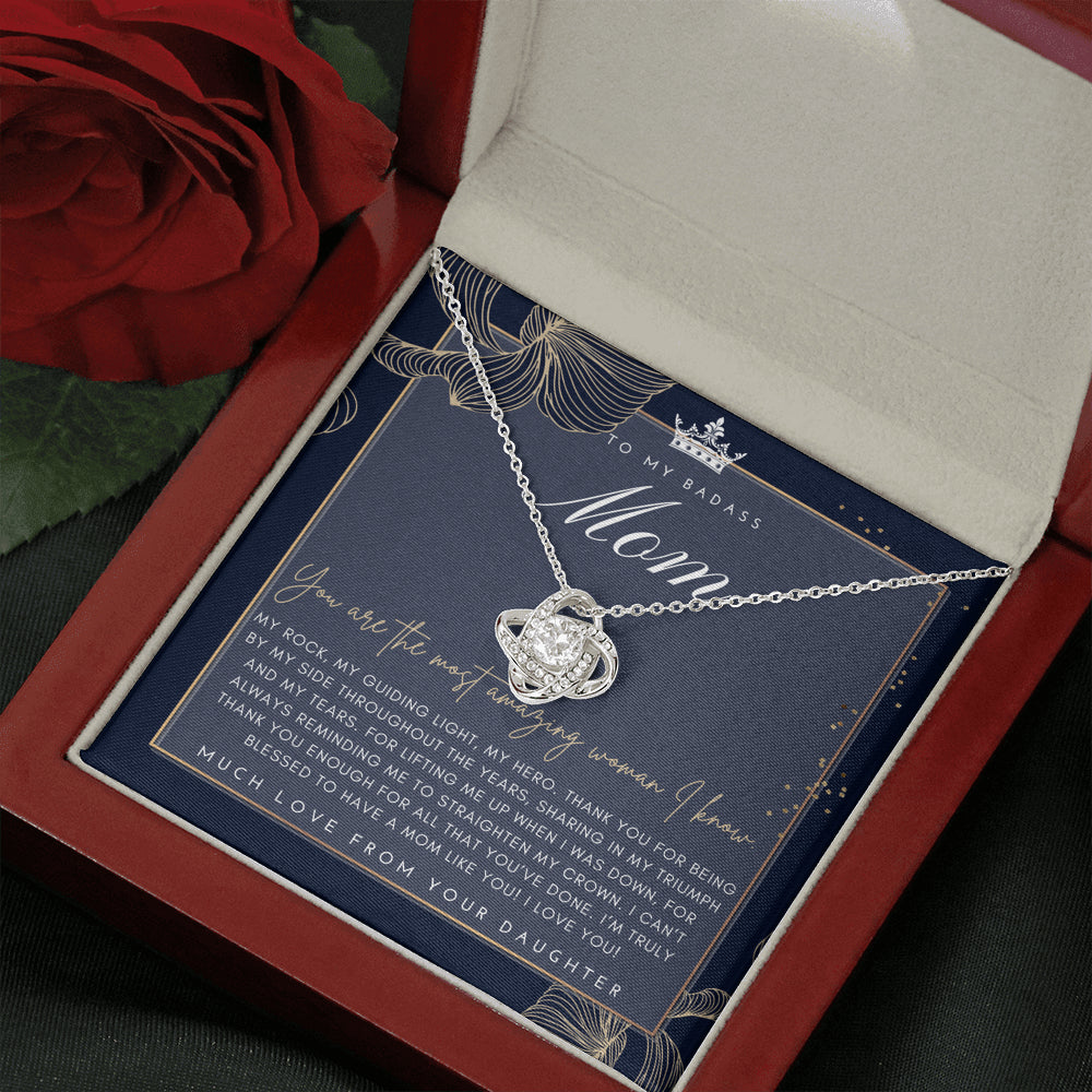 Badass Mom Gift | To My Badass Mom Necklace | Mother’s Day Gift | Daughter to Mom Gift | Gift from Daughter to Mom on Wedding Day | Mom gift