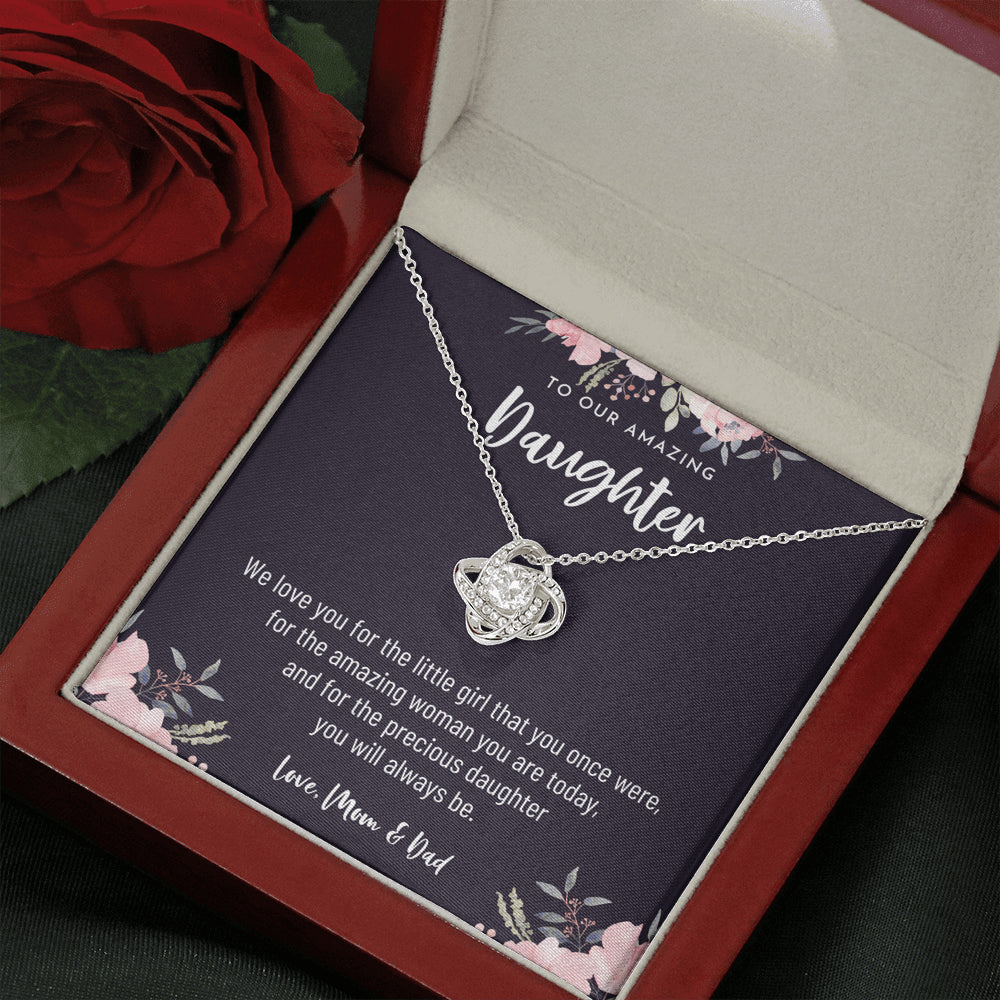 Necklace Gift For Daughter From Parents, Daughter Necklace From Mom And Dad, Daughter Gift From Parents