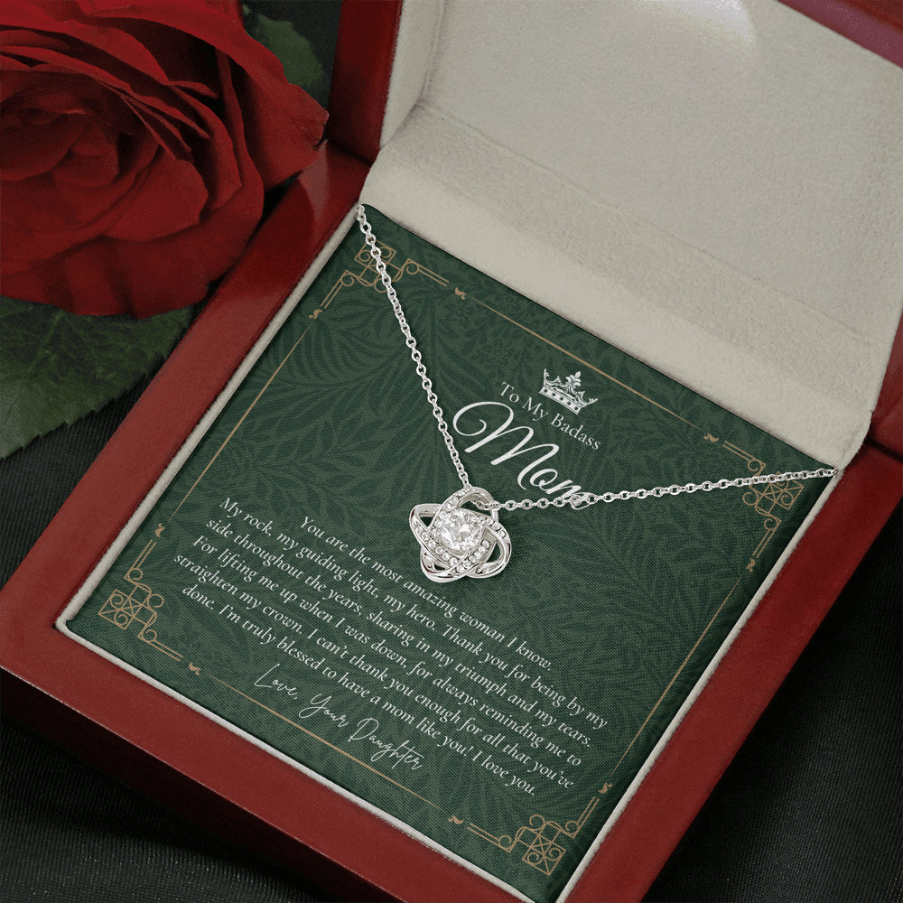 To My Badass Mom Necklace | Badass Mom Gift | Birthday Gift | Gift from Daughter on Wedding Day Mother’s Day Gift | Badass Mom | Love You Mom | Personalized Mothers Necklace | Gift for Mom