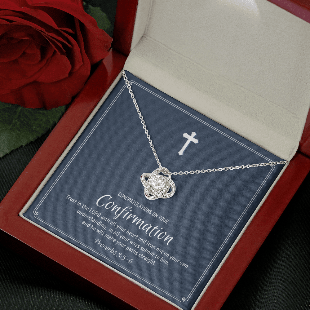Confirmation Gift For Girls - Love Knot Necklace