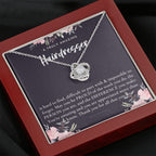 Gift For Female Hair Dresser, Hair Dresser Retirement Gift, Hair Dresser Appreciation Gift, Birthday, Love Knot Necklace