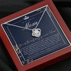 Love Knot Necklace | To My Badass Mom Necklace | Mother’s Day Gift | Personalized Mom Gift | Mothers Necklace | Gift for Mom | Best Mom Gift | Interlock Heart