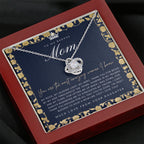 Love Knot Necklace | To My Badass Mom Necklace | Mother’s Day Gift | Personalized Mom Gift | Mothers Necklace | Gift for Mom | Best Mom Gift | Interlock Heart