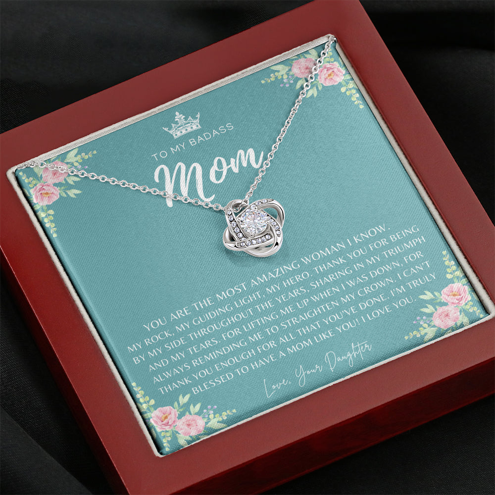 Badass Mom Gift | To My Badass Mom Necklace | Mother’s Day Gift | Daughter to Mom Gift | Gift from Daughter to Mom on Wedding Day | Mom gift