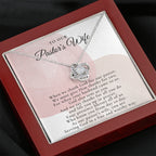 Pastor's Wife Appreciation Gift Necklace, Bible Study Gift, Christmas Present For Pastor's Wife, Best Preacher Wife Gift, Priest Wife Gift