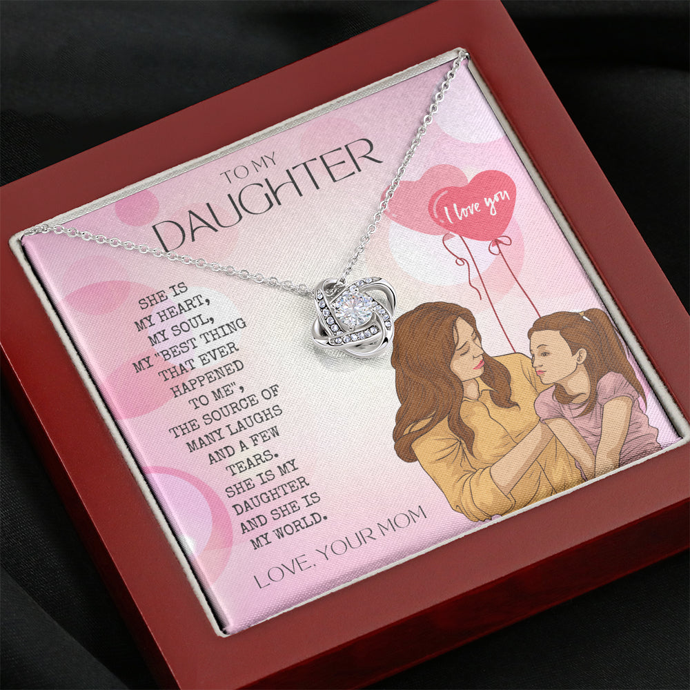 Personalized Gift To My Daughter Necklace | Daughter necklace from mom | Daughter Gift | To My Daughter Necklace From Mom | To My Daughter Necklace | Gift For Daughter from Mom | Daughter’s Birthday Gift | Mom and daughter necklace