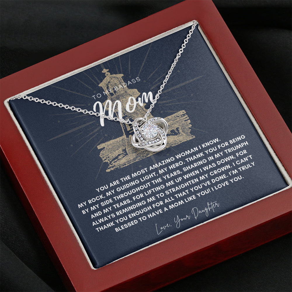 Badass Mom Gift | To My Badass Mom Necklace | Mother’s Day Gift | Daughter to Mom Gift | Gift from Daughter to Mom on Wedding Day | Mom gift