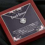 Gift For Female Truck Driver, Truck Driver Gift, Truck Driver Appreciation Gift, Birthday, Love Knot Necklace