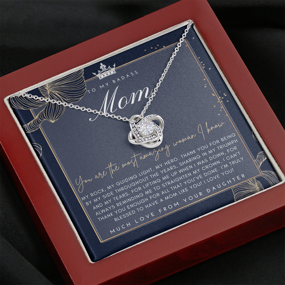 Badass Mom Gift | To My Badass Mom Necklace | Mother’s Day Gift | Daughter to Mom Gift | Gift from Daughter to Mom on Wedding Day | Mom gift