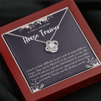 Gift For Horse Trainer, Horse Trainer Gift, Horse Trainer Appreciation Gift, Birthday, Love Knot Necklace