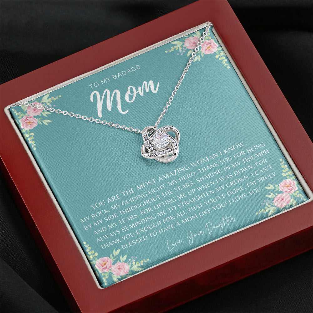 Badass Mom Gift | To My Badass Mom Necklace | Mother’s Day Gift | Daughter to Mom Gift | Gift from Daughter to Mom on Wedding Day | Mom gift