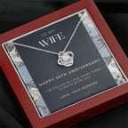 50 Year Anniversary Gift For Wife - Love Knot Necklace