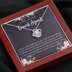 Gift For Female Travel Agent, Travel Agent Retirement Gift, Travel Agent Appreciation Gift, Birthday, Love Knot Necklace