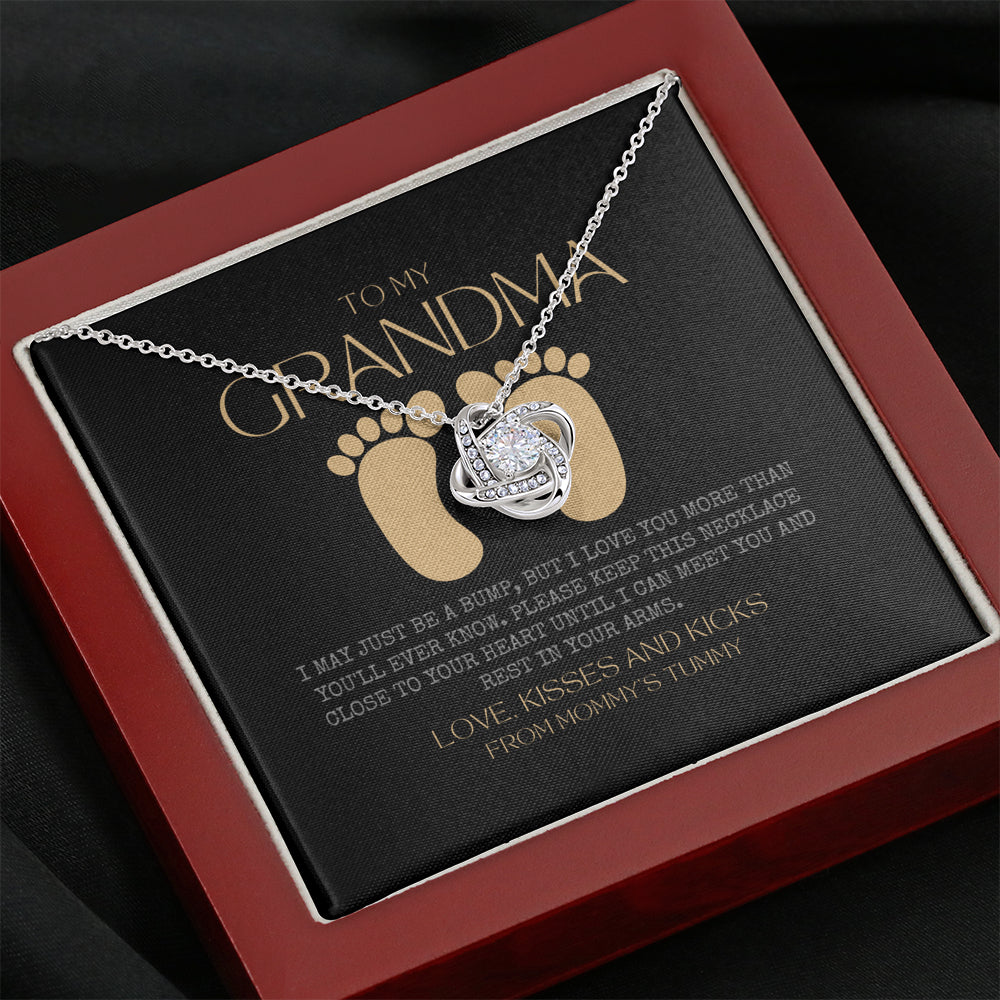 New Grandma Gift | Mom to Grandma Necklace | Pregnancy Announcement Grandparent | Gifts for Grandma | First Time Grandma Gifts | Mothers Day Gift | New Grandma Necklace | I May Just Be A Bump But I Love You More Than You Ever Know | Baby shower gift