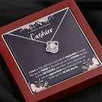 Gift For Female Casher, Casher Retirement Gift, Casher Appreciation Gift, Birthday, Love Knot Necklace
