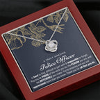 Gift For Female Police officer, Police officer Retirement Gift, Police officer Appreciation Gift, Birthday, Love Knot Necklace