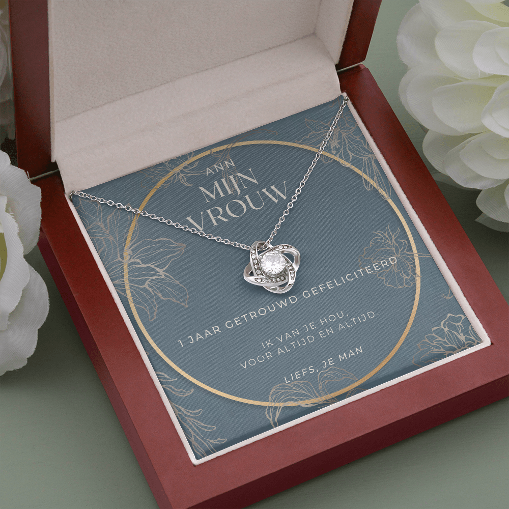 1 Jarig Jubileumcadeau Voor Vrouw, 1 Jarig Jubileum Ketting Cadeau Voor Vrouw, 1 Jarig Huwelijksverjaardag Cadeau-Ideeën, Nederlandse Cadeau
