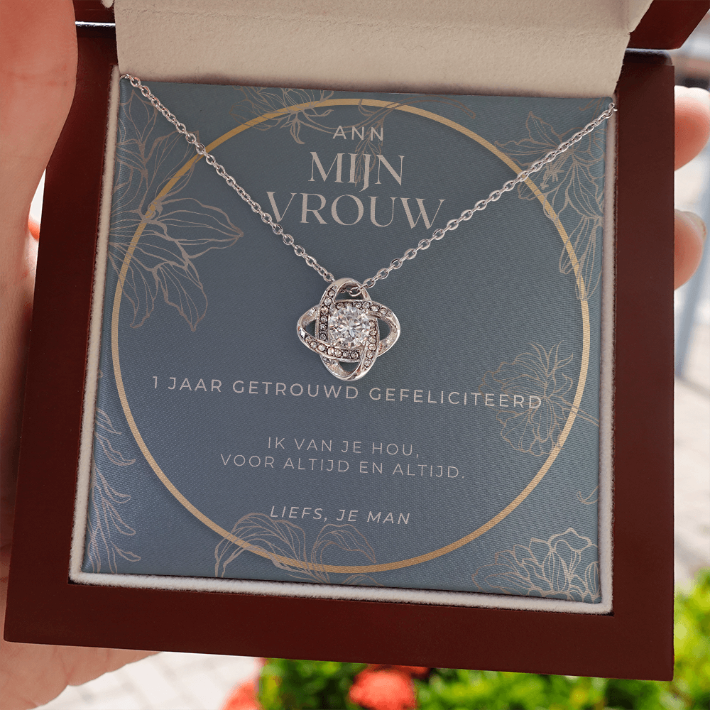 1 Jarig Jubileumcadeau Voor Vrouw, 1 Jarig Jubileum Ketting Cadeau Voor Vrouw, 1 Jarig Huwelijksverjaardag Cadeau-Ideeën, Nederlandse Cadeau