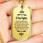 Personalized Cancer Survivor Gift for Men, Cancer Fighter Gift, Encouragement Gift for Men, Warrior Gift for Men, Custom Necklace Gift