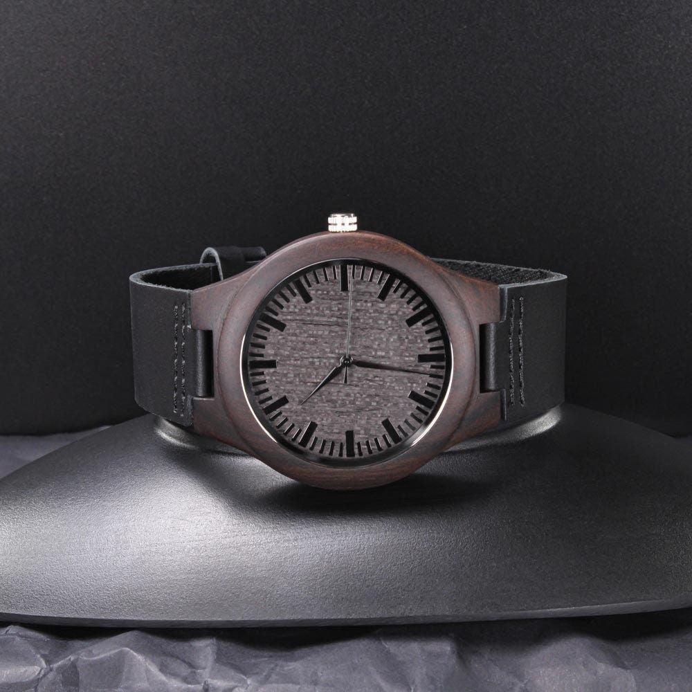 Cancer Survivor Gift for Men, Cancer Fighter Gift, Encouragement Gift for Men, Warrior Gift for Men, Engraved Wooden Watch