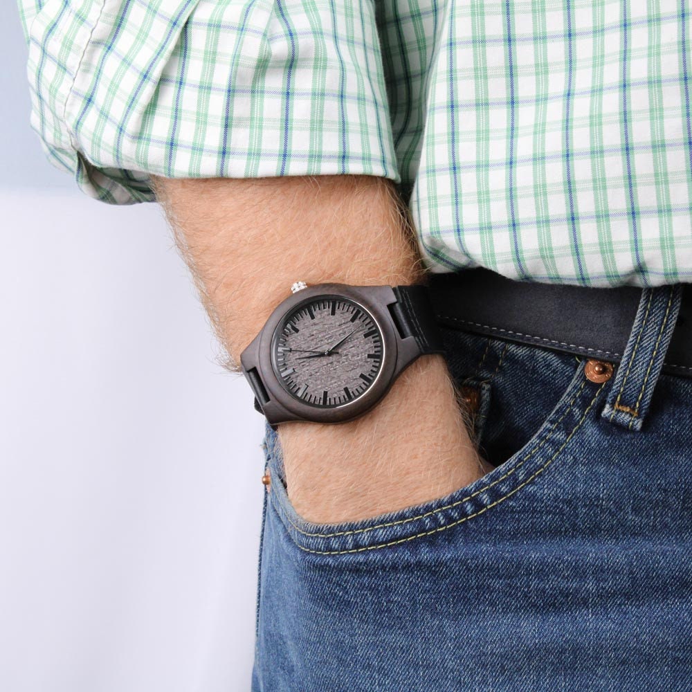 Cancer Survivor Gift for Men, Cancer Fighter Gift, Encouragement Gift for Men, Warrior Gift for Men, Engraved Wooden Watch