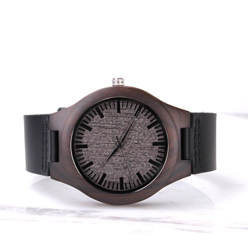 Cancer Survivor Gift for Men, Cancer Fighter Gift, Encouragement Gift for Men, Warrior Gift for Men, Engraved Wooden Watch