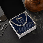 Groom Gift from Mom, To My Son on Your Wedding Day, Son Wedding Day Gift, Gift for Son on Wedding Day, Son Wedding Cuban Chain from Mom