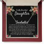 Daughter Gift, Daughter Name Necklace, Gift from Mom Dad, Daughter Birthday Gifts, Christmas Gifts for Daughter, Daughter Gifts Ideas