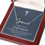 Confirmation Gift For Girls, Confirmation Granddaughter, Unique Name Necklace, Confirmation Gift Ideas For Girls, Catholic Confirmation Gift