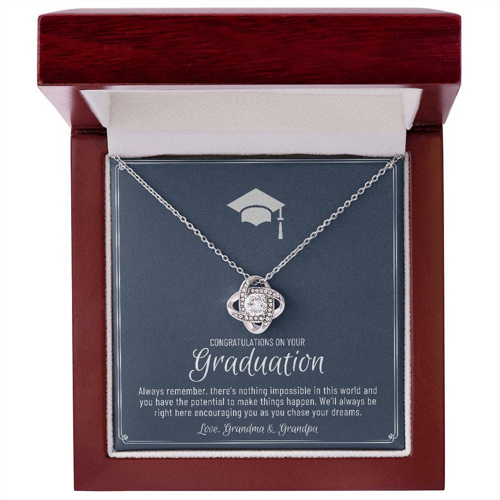 Granddaughter Graduation Gift from Grandma & Grandpa, Gift for Granddaughter Graduation, Granddaughter Graduation Necklace