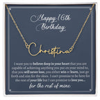 Unique Name Necklace: Make Her 16th Birthday Special with a One-of-a-Kind Jewelry Gift, The Perfect 16th Birthday Gift for Girls
