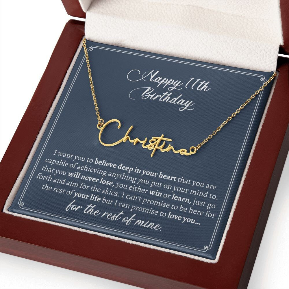 Unique Name Necklace: Make Her 14th Birthday Special with a One-of-a-Kind Jewelry Gift, The Perfect 14th Birthday Gift for Girls