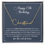 Unique Name Necklace: Make Her 19th Birthday Special with a One-of-a-Kind Jewelry Gift, The Perfect 19th Birthday Gift for Girls