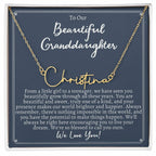 Personalized Name Necklaces for Our Granddaughter Graduation - Unique Gifts from Grandma/Grandpa to Commemorate this Milestone